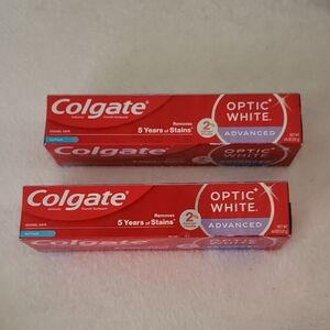 Colgate Optic White Advanced Toothpaste - Red and White Packaging